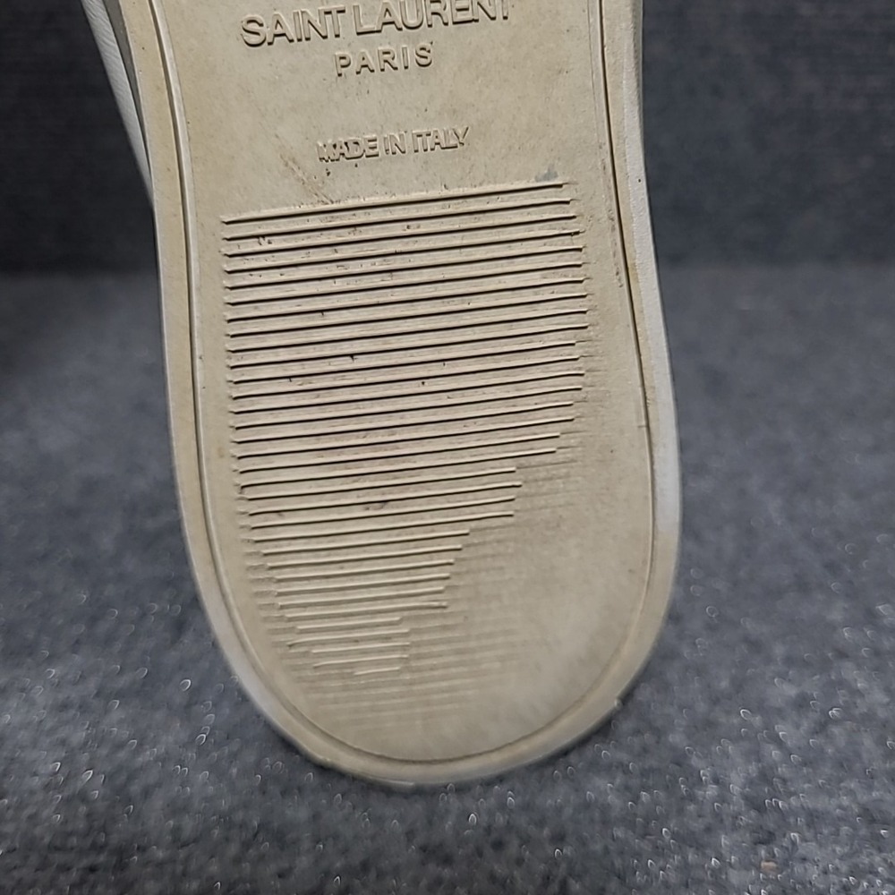 SAINT LAURENT Andy Men's Sneaker White Size EU 43 US 10 MSRP $745 - Picture 14 of 16